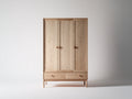 Armadio - legno - 120x55x180 cm - rovere chiaro - stile nordico
